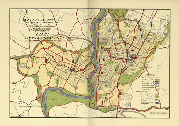 1922 Map of Asheville